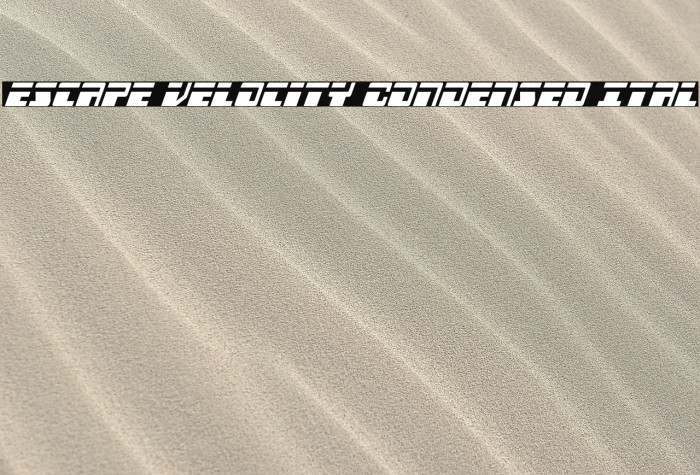 Escape Velocity Condensed Ital Example 3