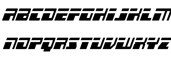 Escape Velocity Condensed Ital Font LOWERCASE