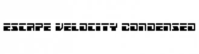 Escape Velocity Condensed  नि: शुल्क फ़ॉन्ट्स डाउनलोड