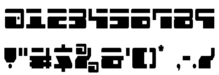 Escape Velocity Condensed Font OTHER CHARS
