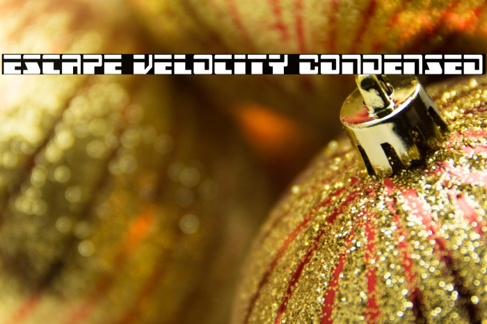 Escape Velocity Condensed Example 1