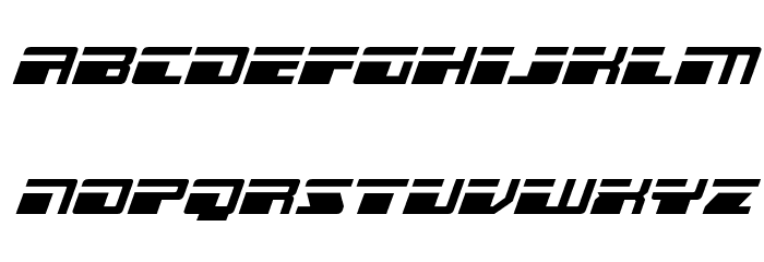 Escape Velocity Expanded Ital Font LOWERCASE