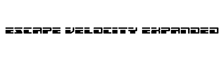 Escape Velocity Expanded  Frei Schriftart Herunterladen