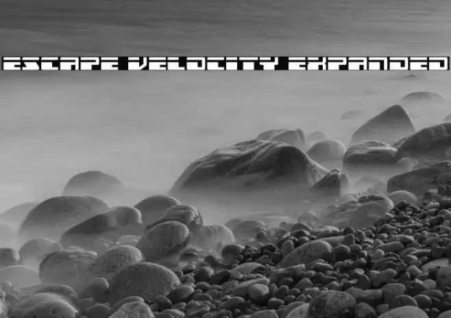 Escape Velocity Expanded Font examples