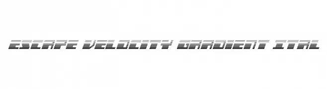 Escape Velocity Gradient Ital  Fuentes Gratis Descargar