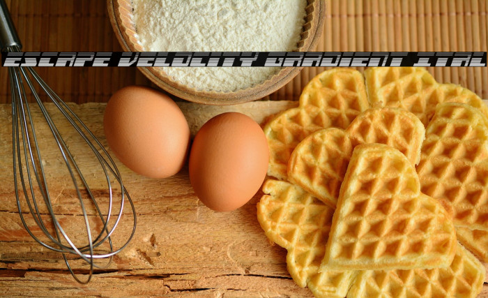 Escape Velocity Gradient Ital Example 1