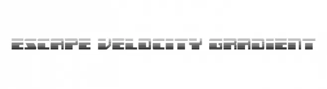 Escape Velocity Gradient  Frei Schriftart Herunterladen