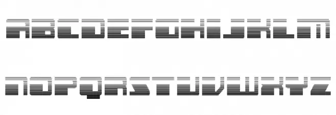 Escape Velocity Gradient फ़ॉन्ट लोअरकेस