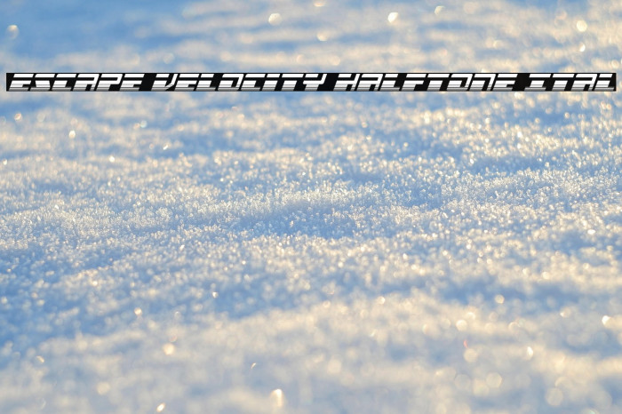 Escape Velocity Halftone Ital Example 3