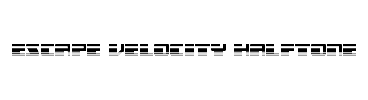 Escape Velocity Halftone  Fuentes Gratis Descargar