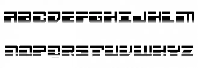 Escape Velocity Halftone फ़ॉन्ट अपरकेस