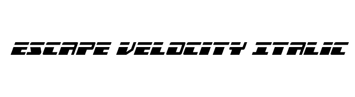 Escape Velocity Italic  免费字体下载