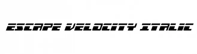 Escape Velocity Italic  Free Fonts Download
