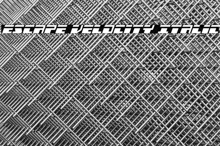 Escape Velocity Italic Example 3