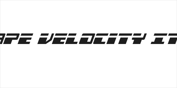 Escape Velocity Italic Logo