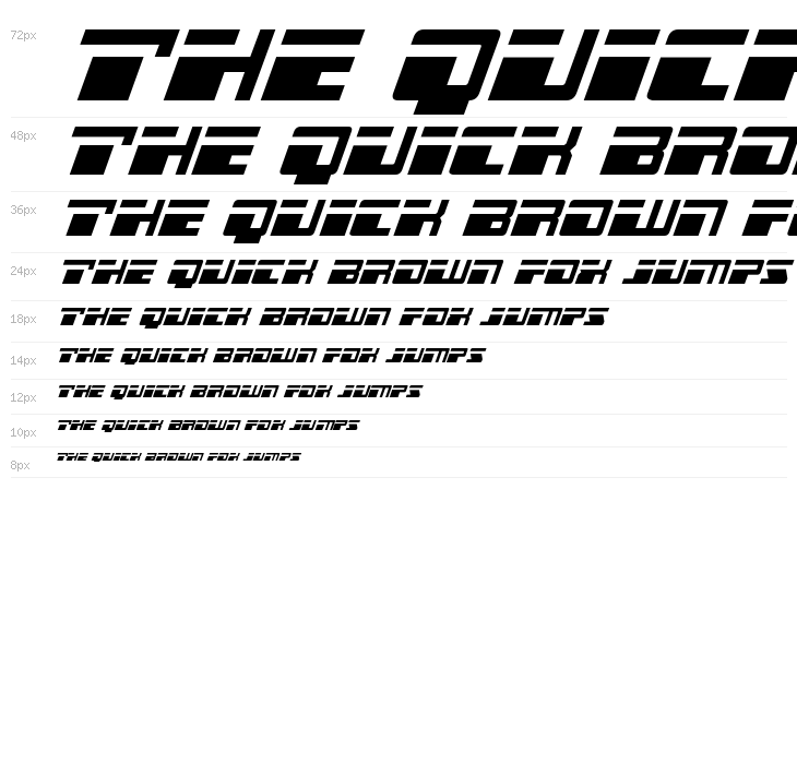 Escape Velocity Italic Waterfall