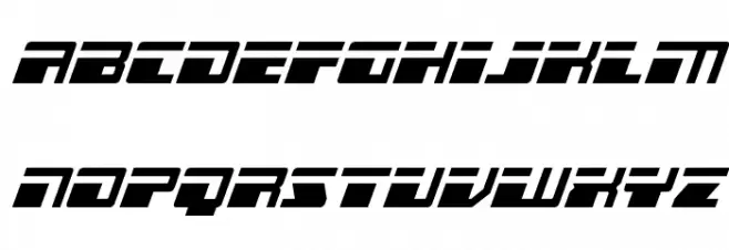 Escape Velocity Italic Caratteri MINUSCOLO