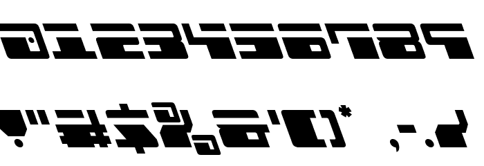Escape Velocity Leftalic Font OTHER CHARS