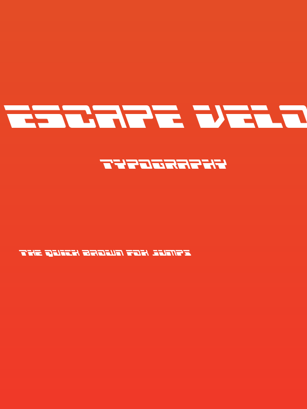 Escape Velocity Leftalic Poster