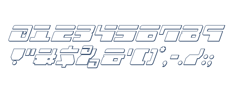 Escape Velocity Outline Italic Other Characters