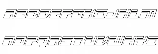 Escape Velocity Outline Italic Шрифта ВЕРХНИЙ