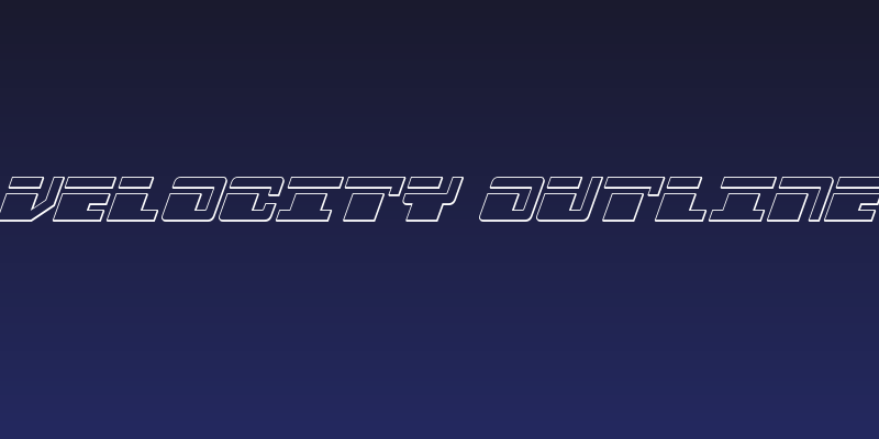 Escape Velocity Outline Italic Social Header