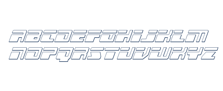 Escape Velocity Outline Italic Lowercase