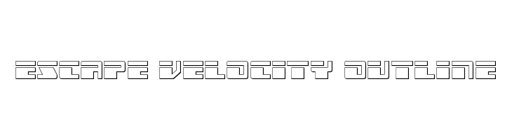 Escape Velocity Outline  Frei Schriftart Herunterladen