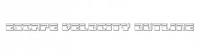 Escape Velocity Outline  Frei Schriftart Herunterladen