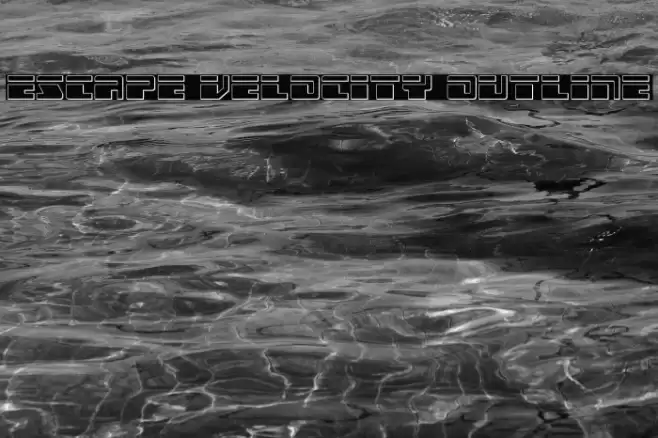Escape Velocity Outline Font examples