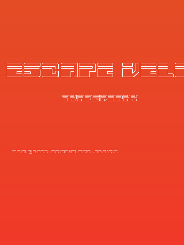 Escape Velocity Outline Poster