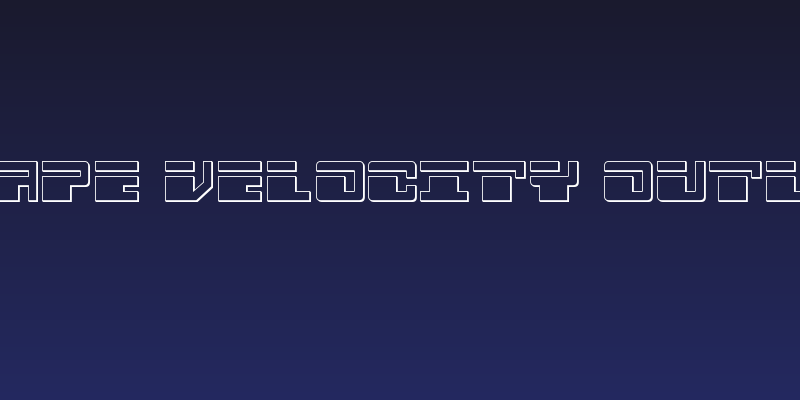 Escape Velocity Outline Social Header