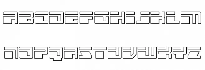 Escape Velocity Outline 字体 小写