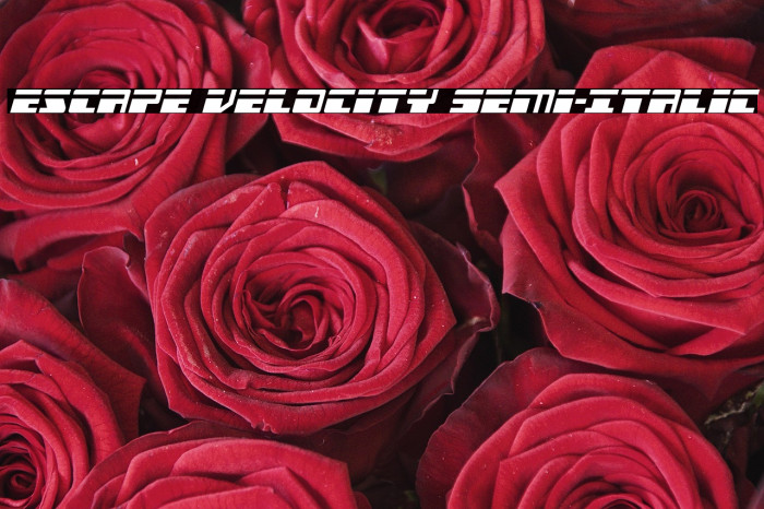 Escape Velocity Semi-Italic Example 1