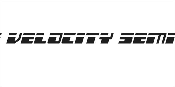 Escape Velocity Semi-Italic Logo