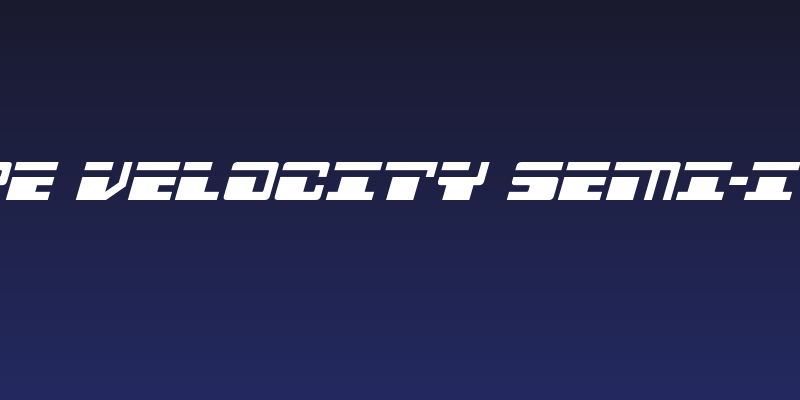 Escape Velocity Semi-Italic Social Header
