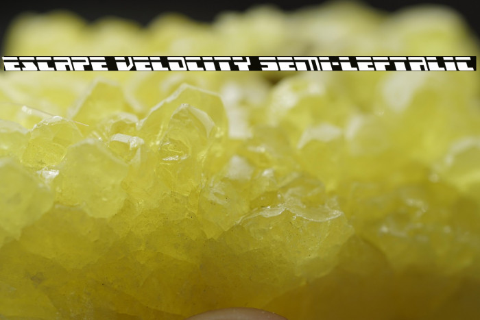 Escape Velocity Semi-Leftalic Example 2