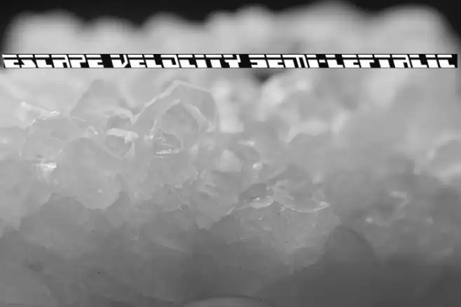 Escape Velocity Semi-Leftalic Font examples