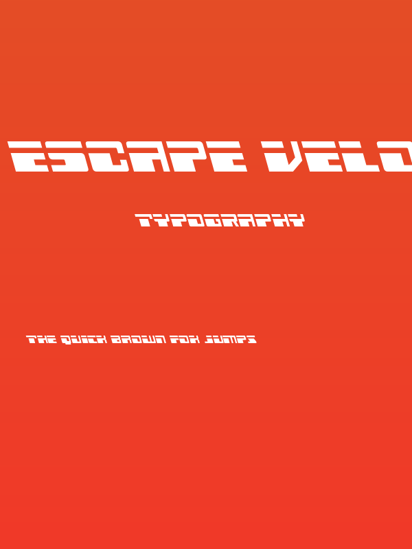 Escape Velocity Semi-Leftalic Poster
