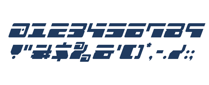 Escape Velocity Spaced Italic Other Characters