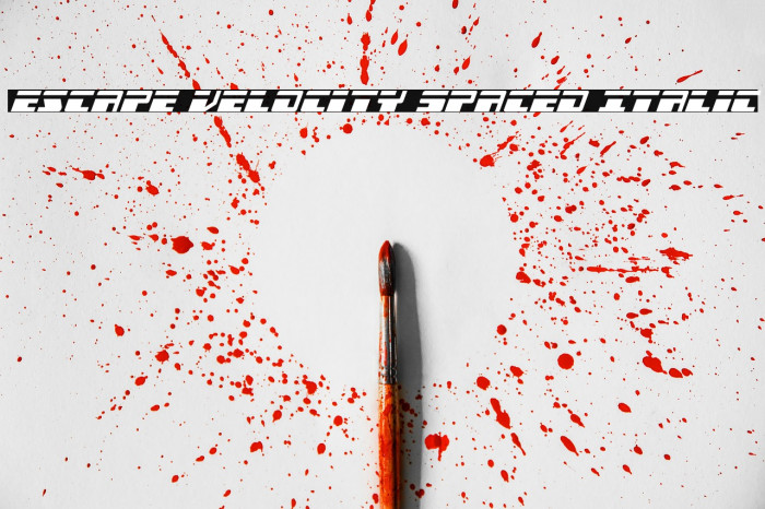 Escape Velocity Spaced Italic Example 3