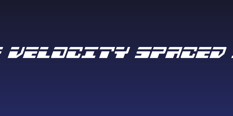 Escape Velocity Spaced Italic Social Header