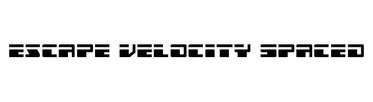 Escape Velocity Spaced  font caratteri gratis