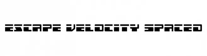 Escape Velocity Spaced  Free Fonts Download
