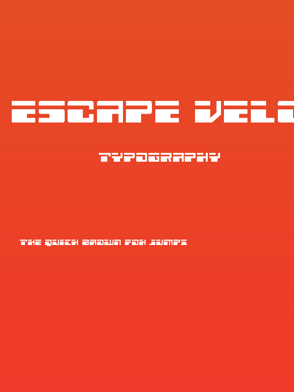 Escape Velocity Spaced Poster