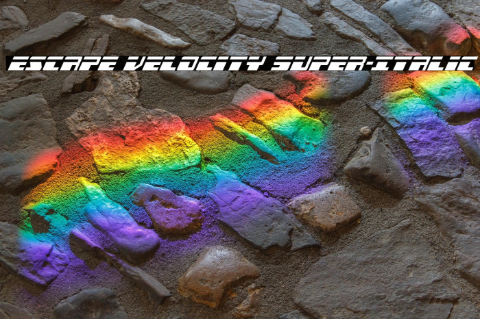 Escape Velocity Super-Italic Example 1