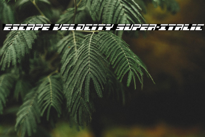 Escape Velocity Super-Italic Example 2