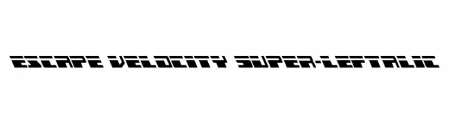 Escape Velocity Super-Leftalic  नि: शुल्क फ़ॉन्ट्स डाउनलोड