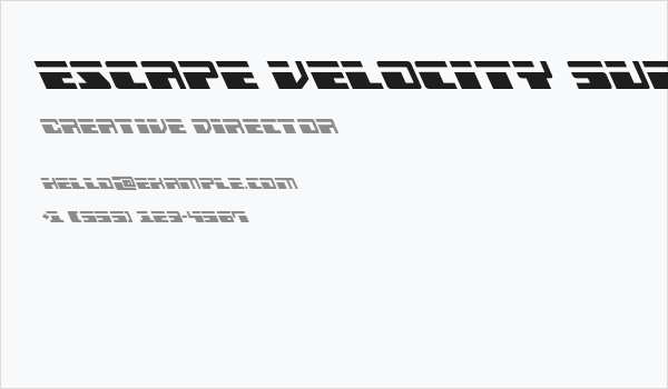 Escape Velocity Super-Leftalic Business Card