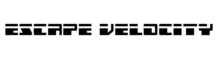 Escape Velocity  免费字体下载